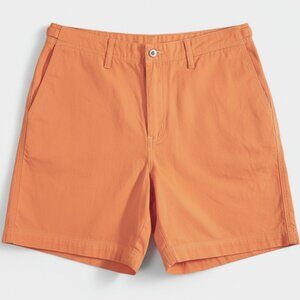 Lauren Ralph Lauren Orange Chino Shorts Mid Rise Zip Front Size 10